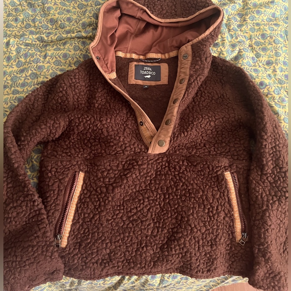 Toad&Co wool blend hoodie